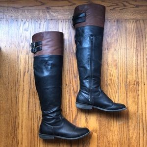 ❌SOLD❌ Black/brown OTK riding boots